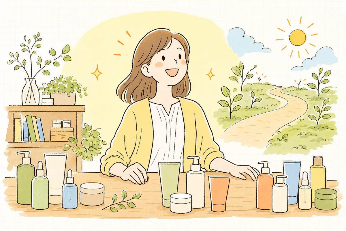 商品名づくりの迷いから解放され、たくさんの商品を前向きに登録していける手応えを感じて明るい表情の担当者