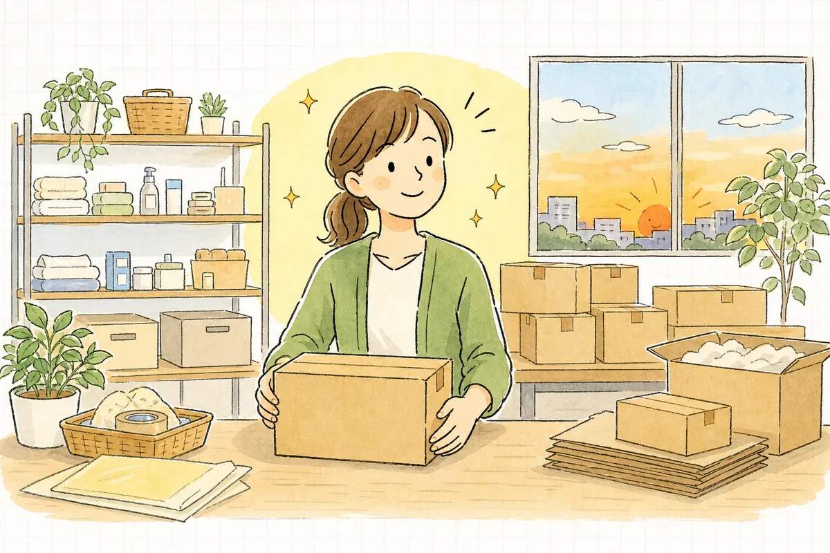 誠実な事故対応でお客さまとの信頼を取り戻し、前向きな気持ちで次の出荷に向かうEC担当者の明るい様子