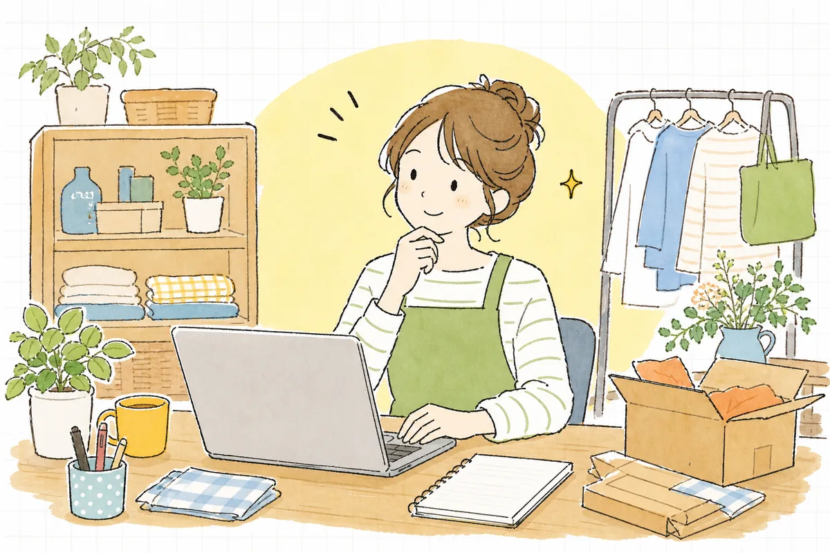 自店のポイント制度の設定画面を見ながら「これ、ちゃんと効いているのかな」と考え込むEC担当者