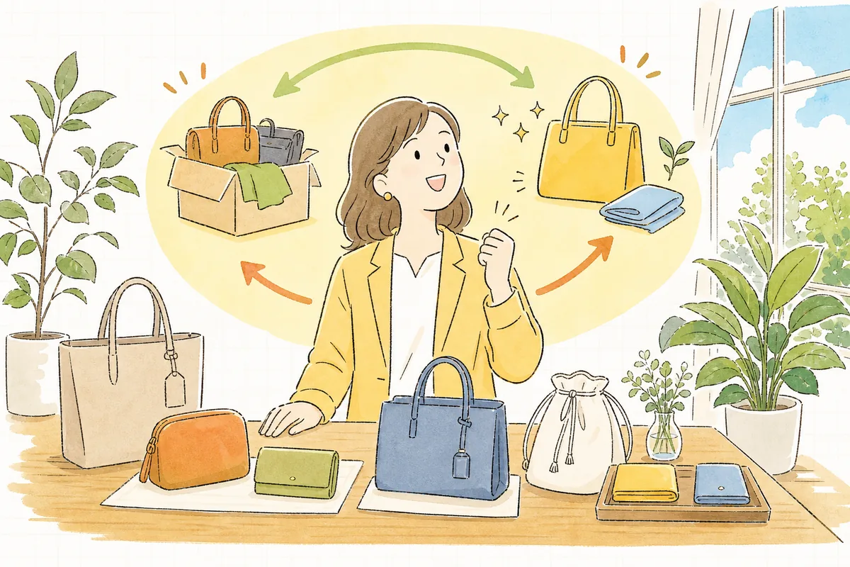 二次流通を味方につけ、旧品が次の人へ、新品が新しいお客さんへと気持ちよくめぐっていく手応えを感じて明るい表情のブランド担当者