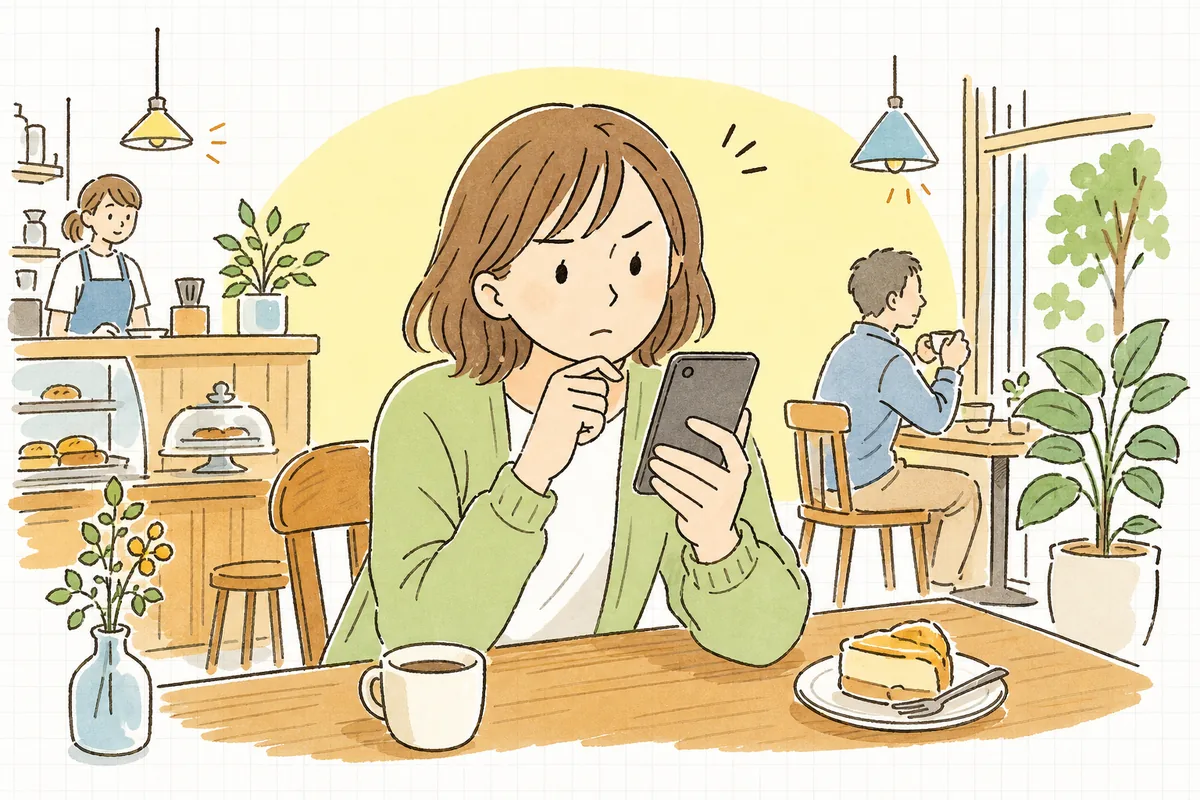 スマホで商品ページを開いた瞬間、最初の画面を数秒だけ見て「これは何のページだろう」と判断しようとしている人