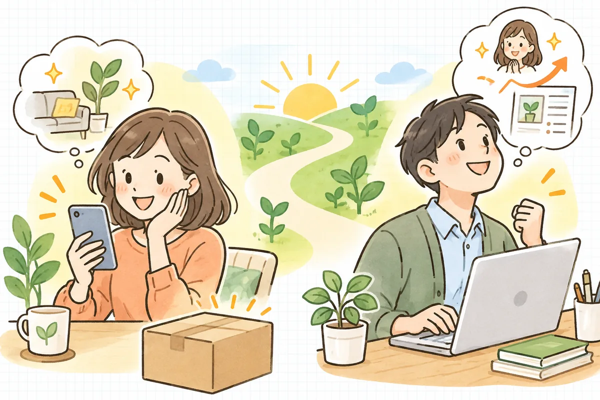 自分ごと化した商品説明にうなずいて安心して買えたお客さんと、翻訳のコツをつかんで前を向くEC担当者