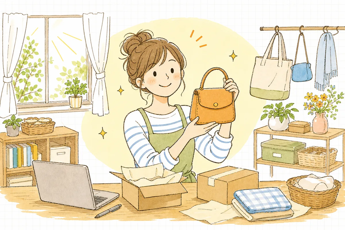 PR表示のルールを整え、安心した表情でお客さんとのやりとりに向き合うネットショップ店主