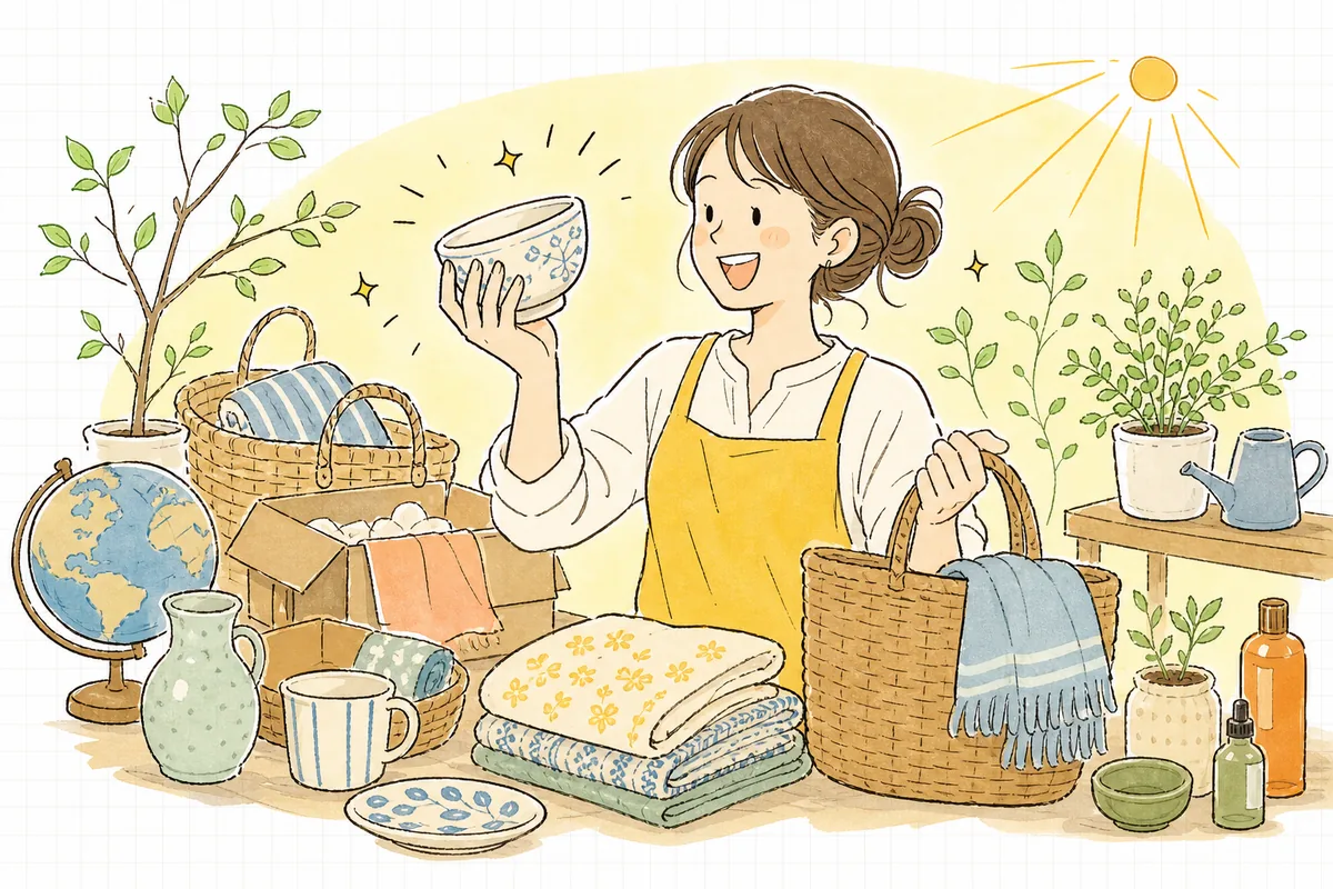 着地原価まで見通せるようになり、自信を持って海外の商品を選ぶネットショップ店主の明るい情景